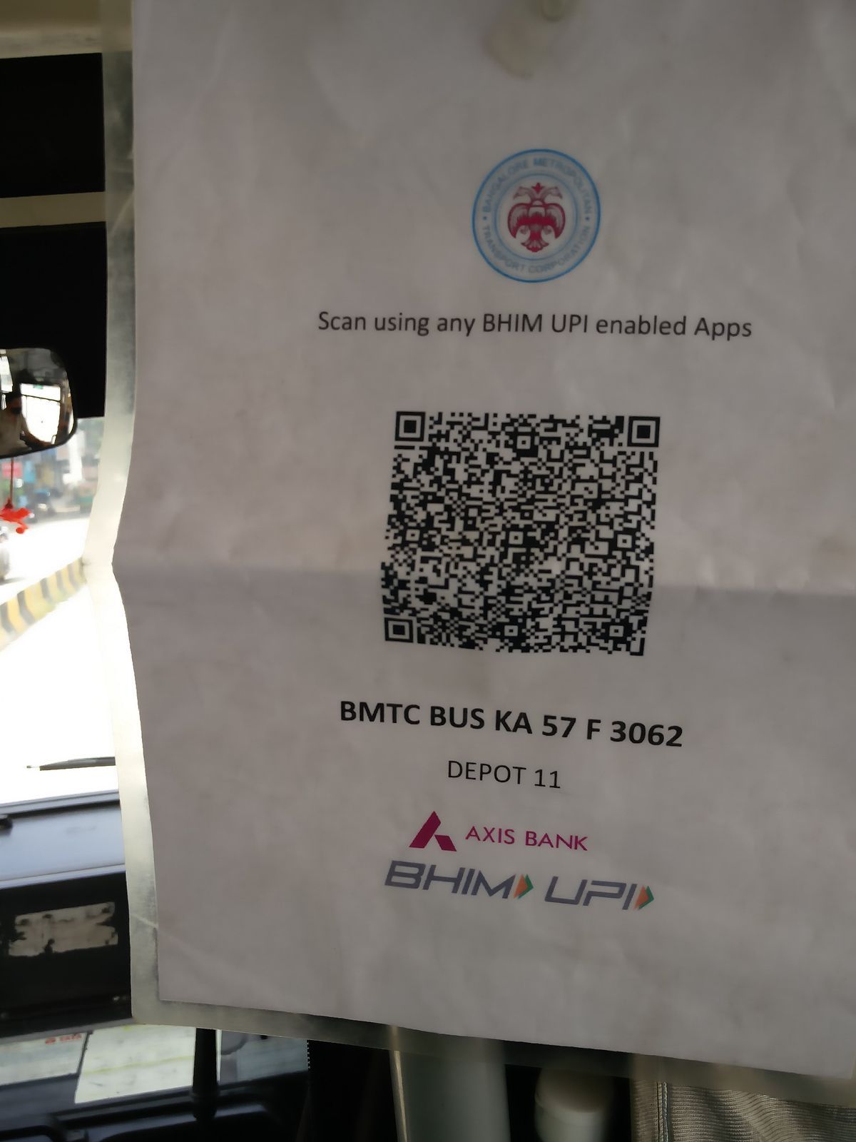 File:Digital Payments initiative -QR Code Scanning by BMTC Bengaluru in Corona Times 2020.jpg