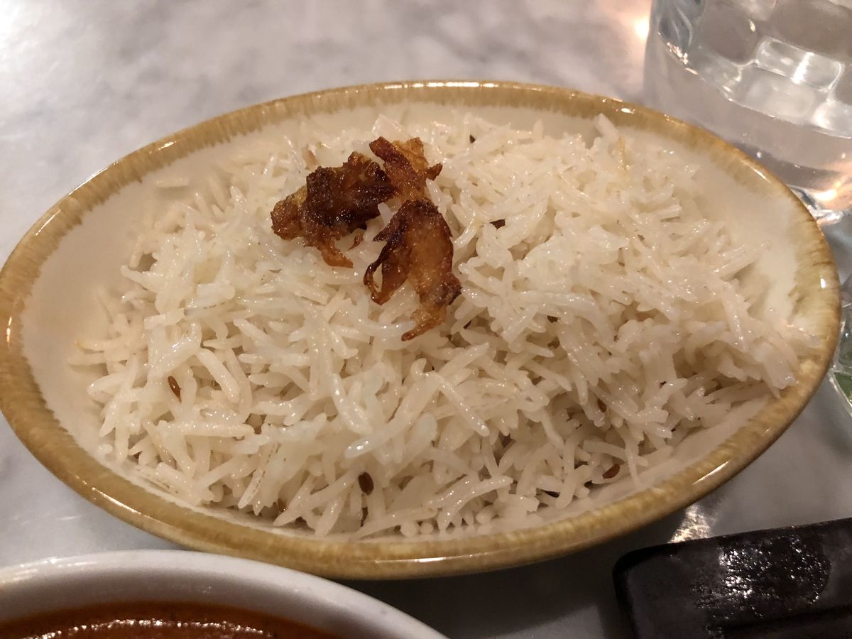 A bowl of plain steamed white rice