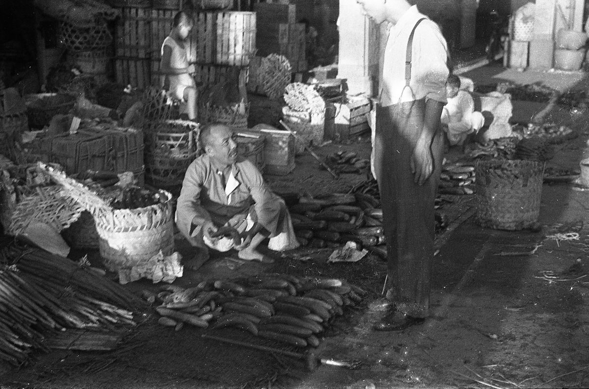 Vegetables at a market stall