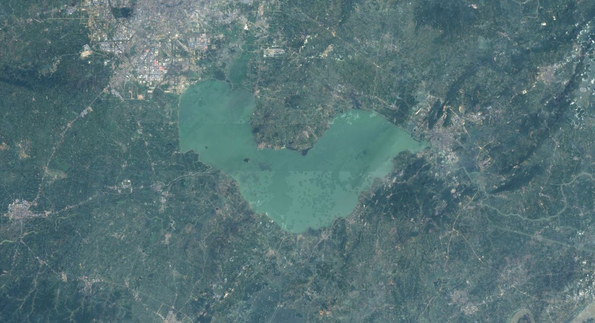 Chaohu Lake south of Hefei
