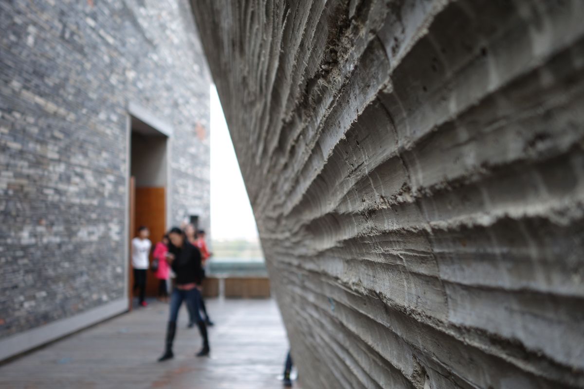 The Ningbo Museum, designed by Pritzker laureate Wang Shu