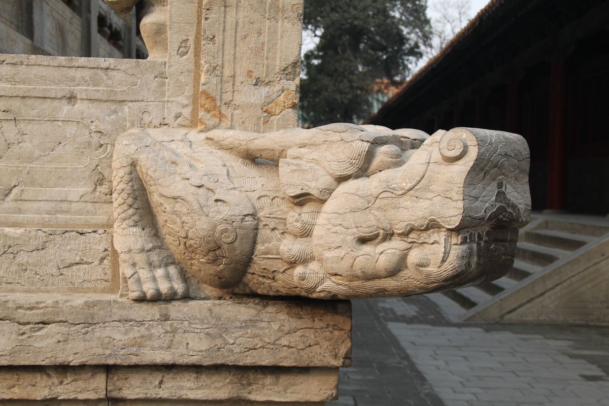 The courtyards and ancient cypresses of the Temple of Confucius in Qufu