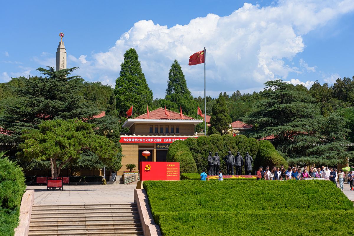 The Xibaipo memorial in the Taihang Mountains west of Shijiazhuang