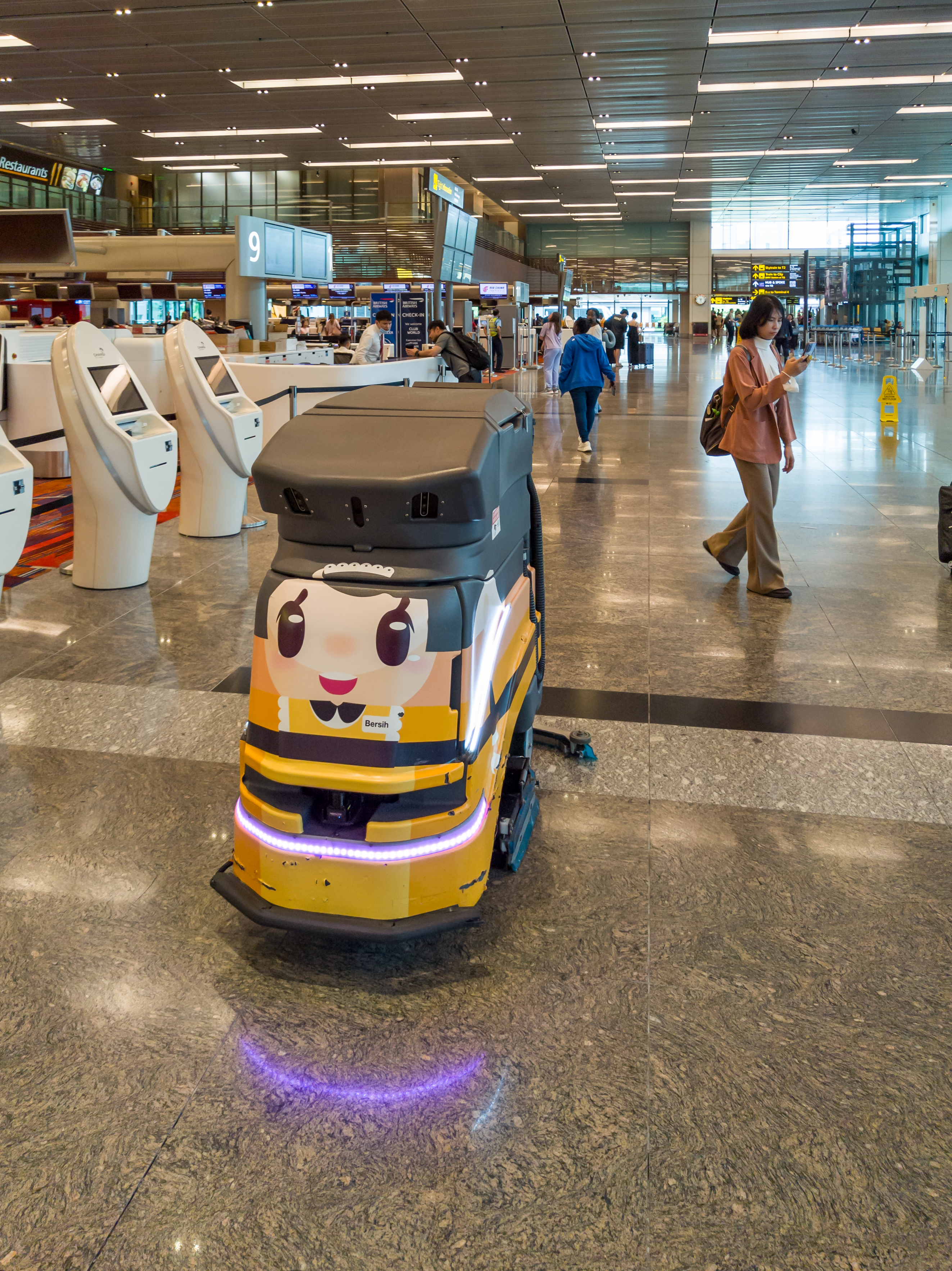 Singapore Changi Airport, the main departure point for flights to mainland China