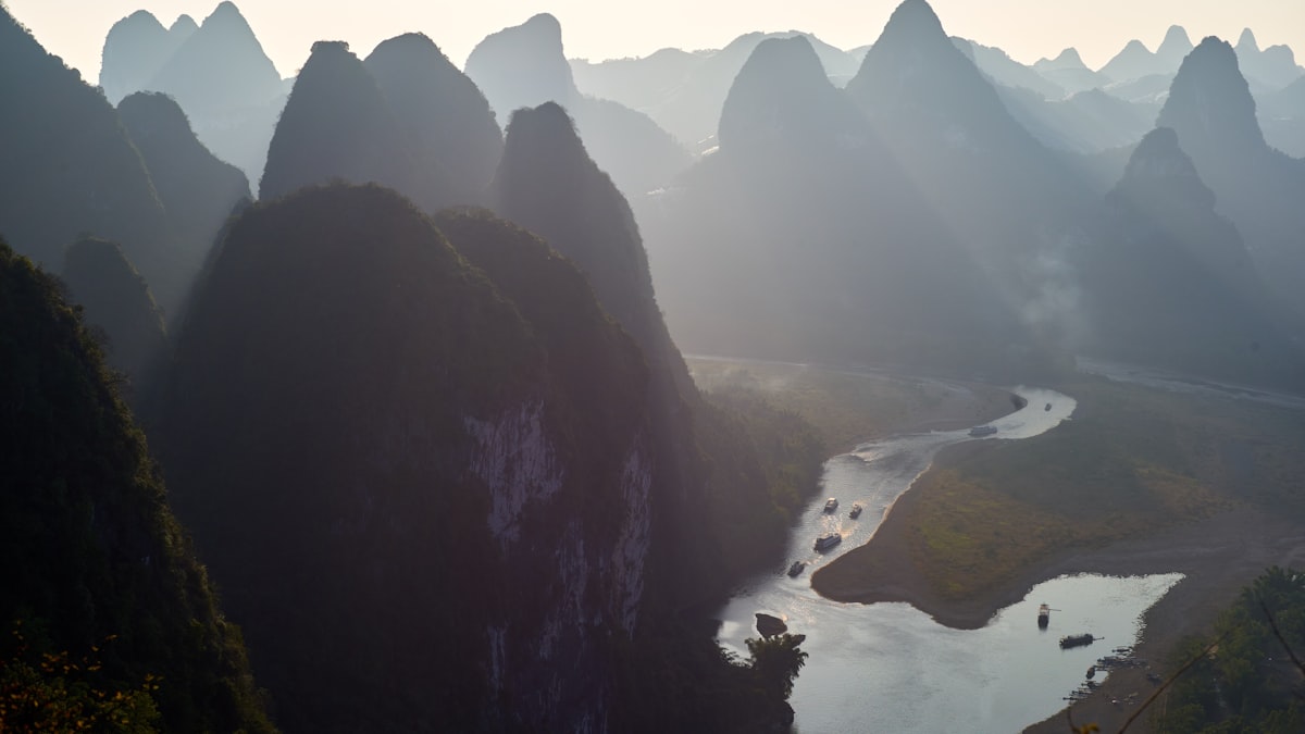Karst peaks near Xingping, the ¥20-note view